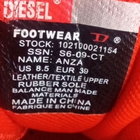 Diesel Bold Red Sneakers - Picture 9 of 15